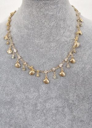 Seashell and Diamante Necklace